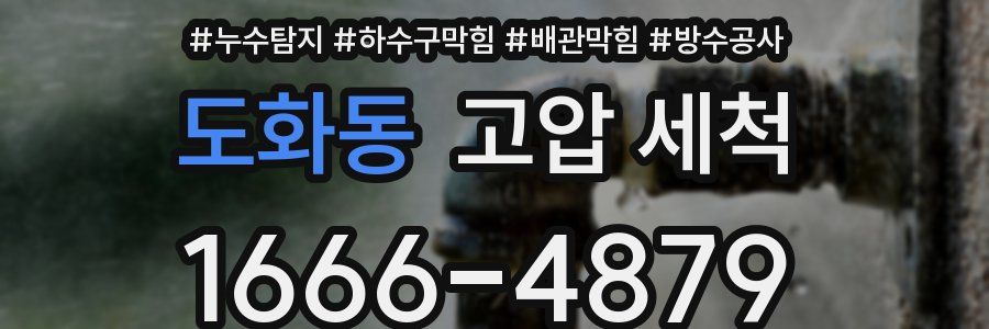 도화동 고압 세척