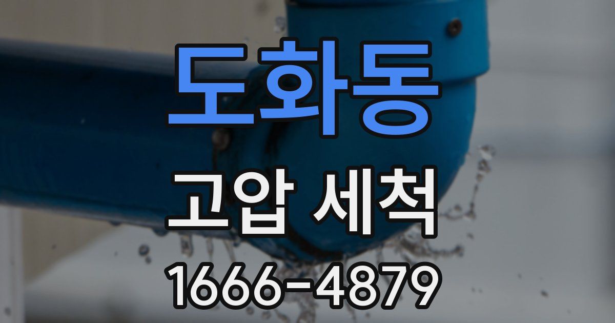 도화동 고압 세척