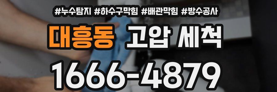 대흥동 고압 세척