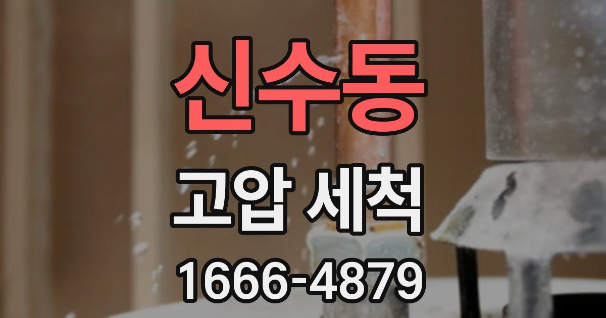 신수동 고압 세척