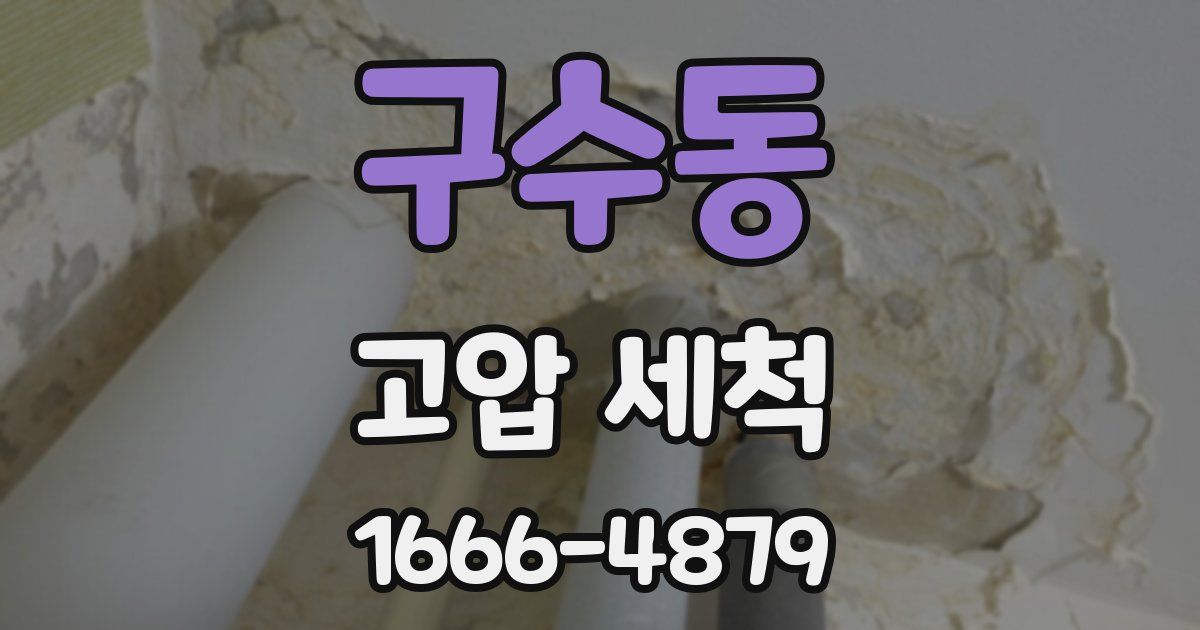 구수동 고압 세척