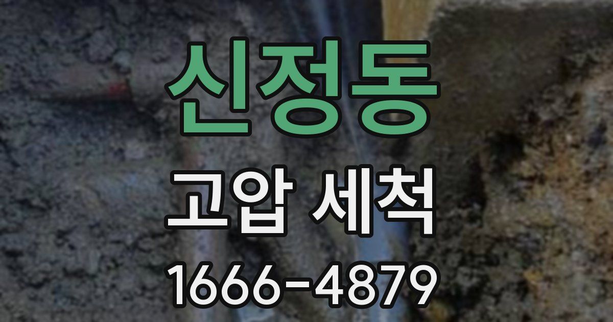 신정동 고압 세척