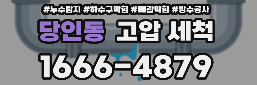 당인동 고압 세척