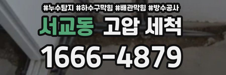 서교동 고압 세척