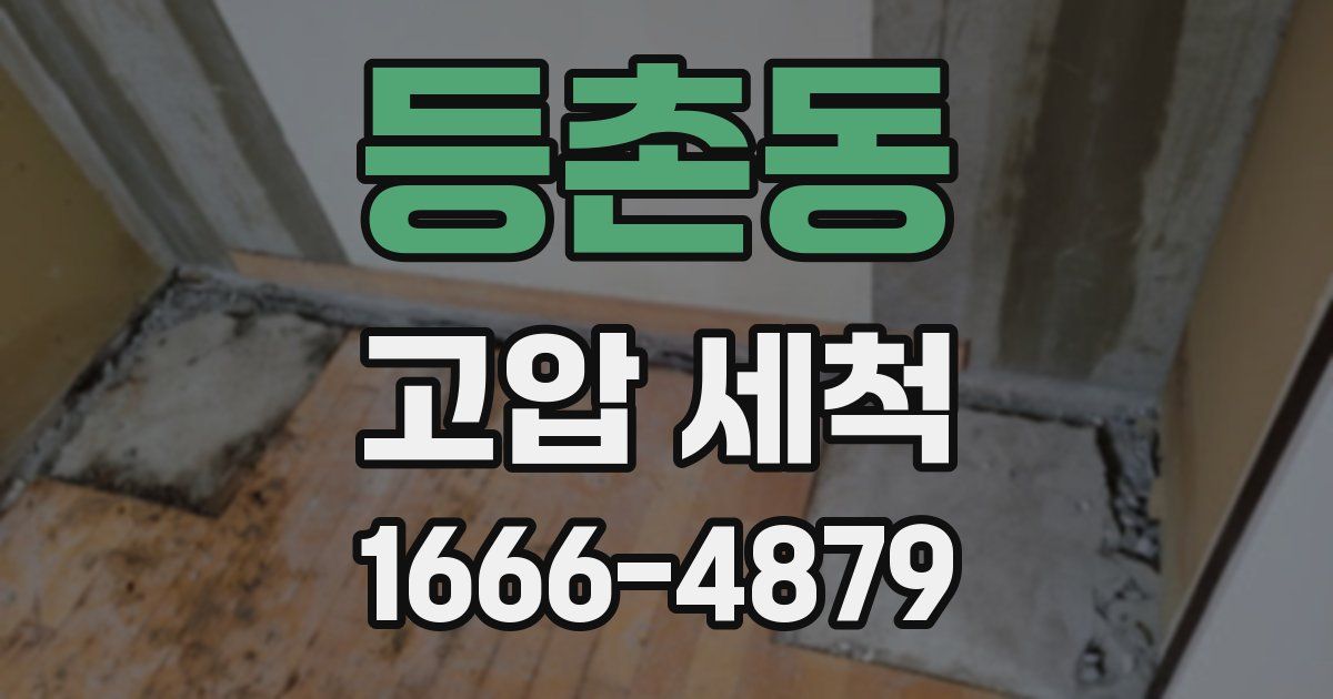 등촌동 고압 세척