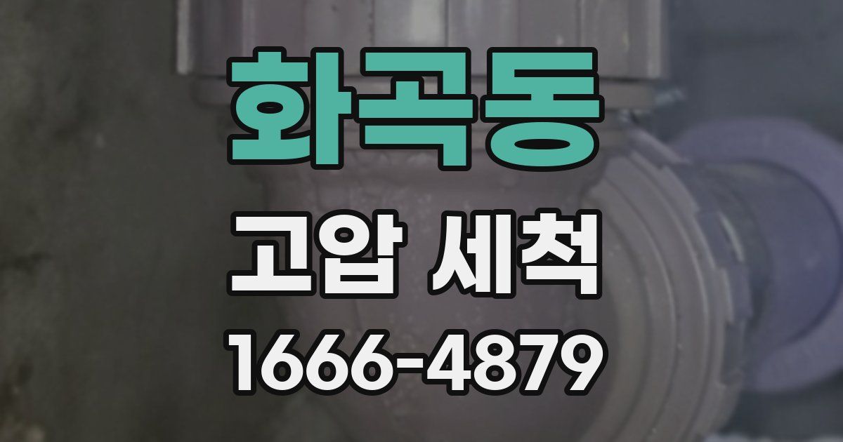 화곡동 고압 세척