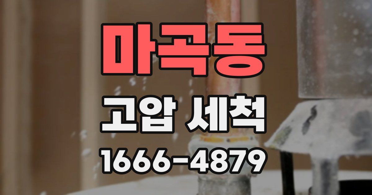 마곡동 고압 세척