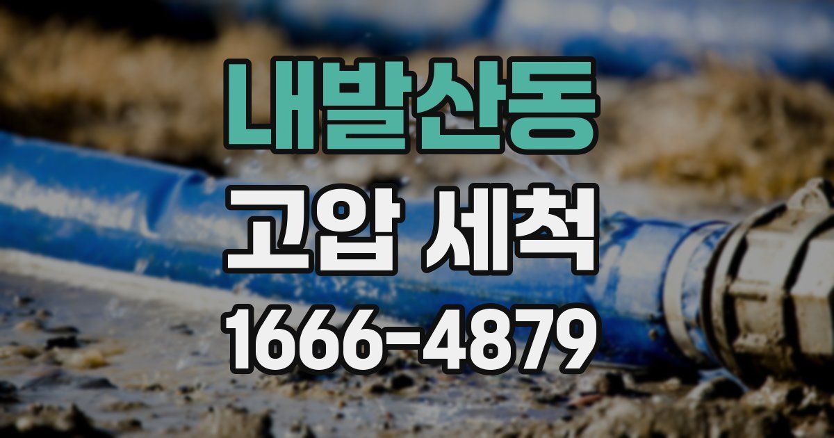 내발산동 고압 세척