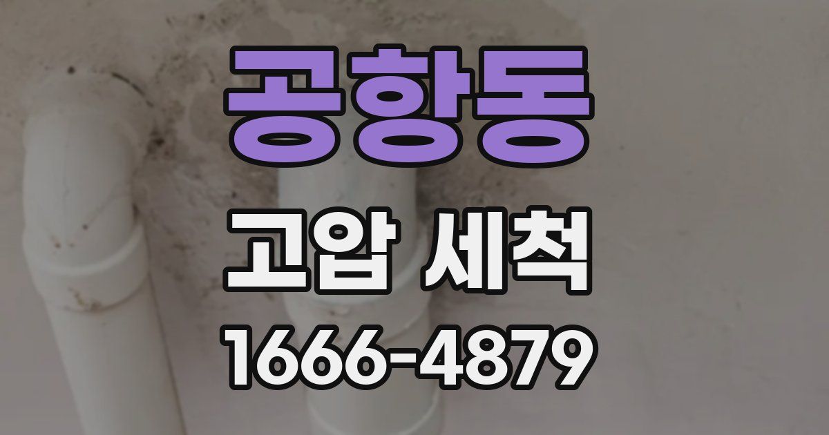 공항동 고압 세척