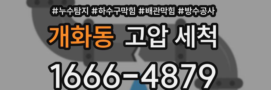 개화동 고압 세척