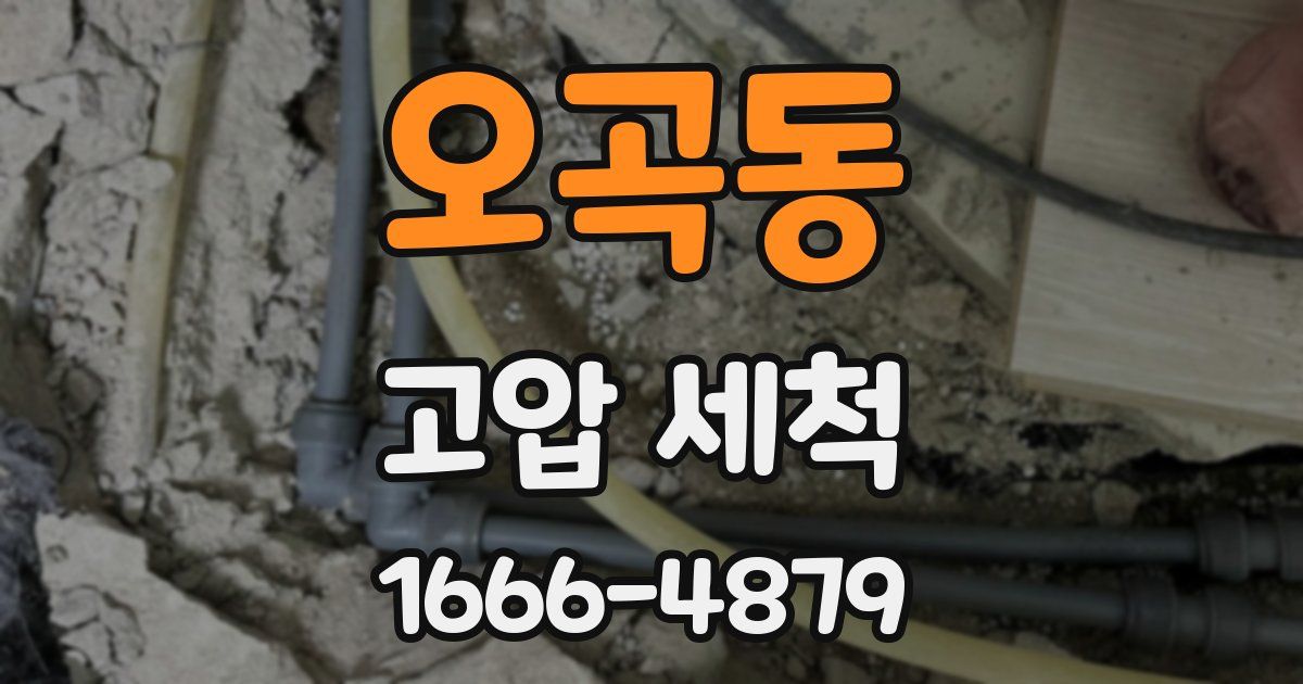 오곡동 고압 세척