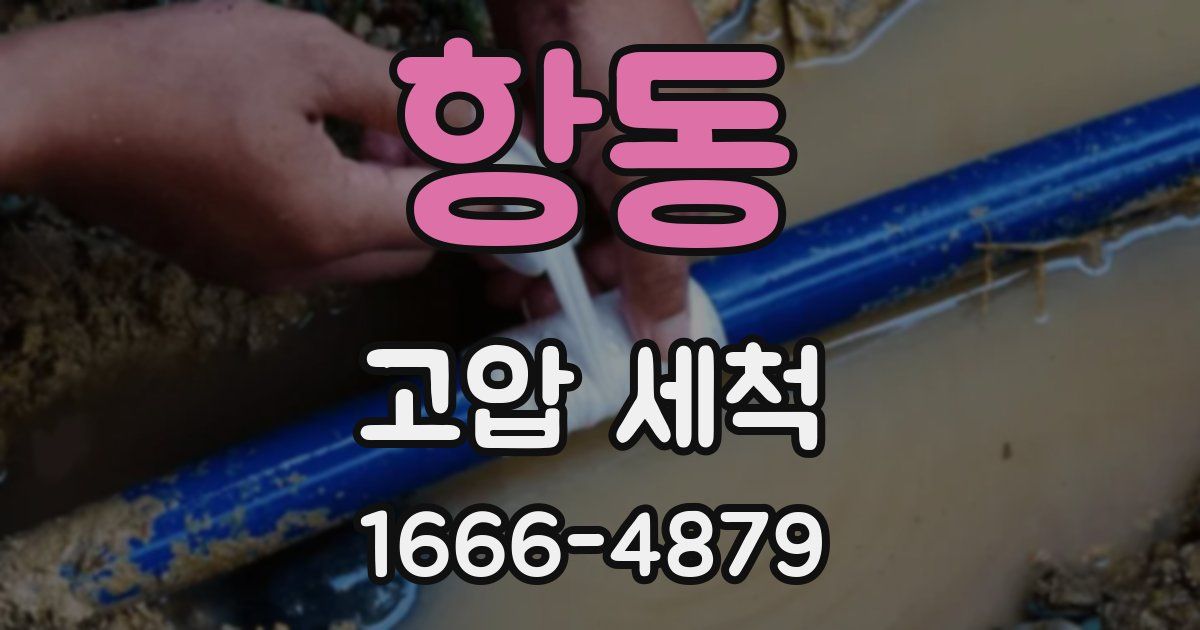 항동 고압 세척