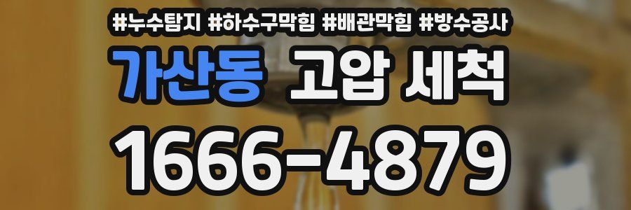 가산동 고압 세척