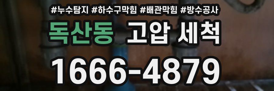 독산동 고압 세척