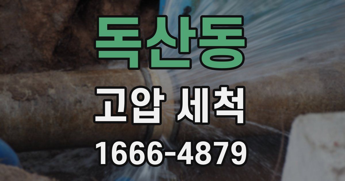독산동 고압 세척