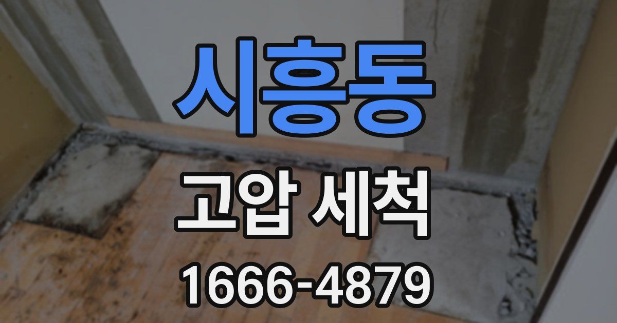 시흥동 고압 세척
