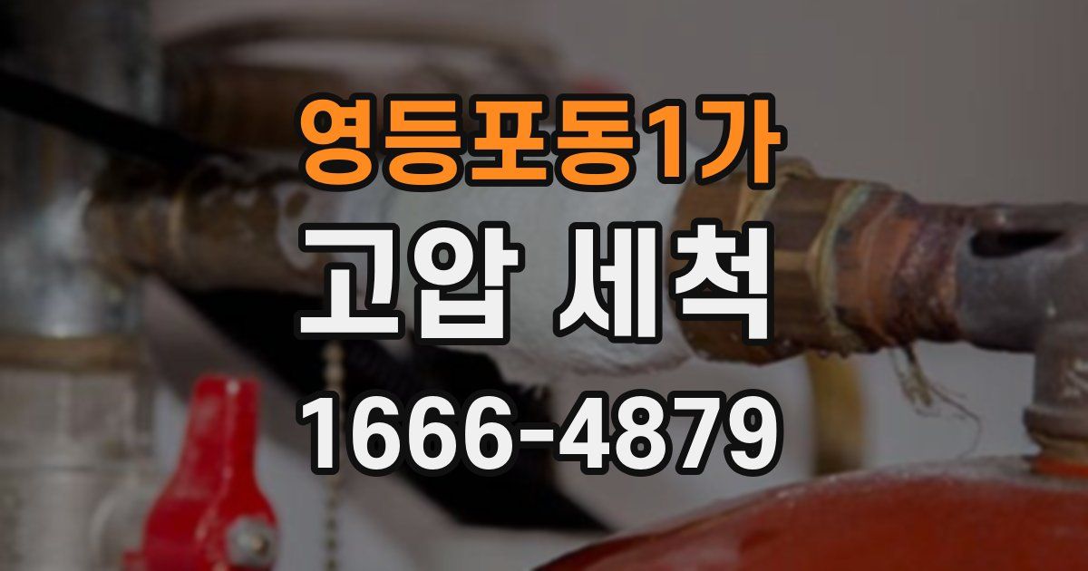 영등포동1가 고압 세척