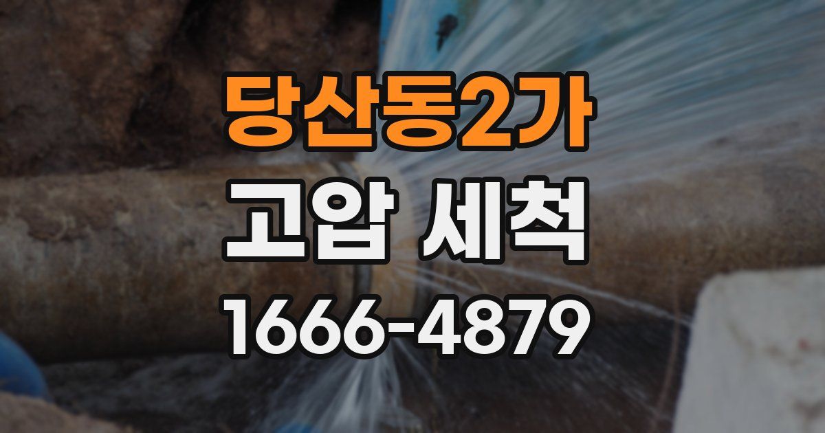 당산동2가 고압 세척