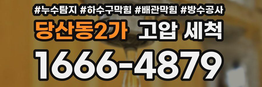 당산동2가 고압 세척
