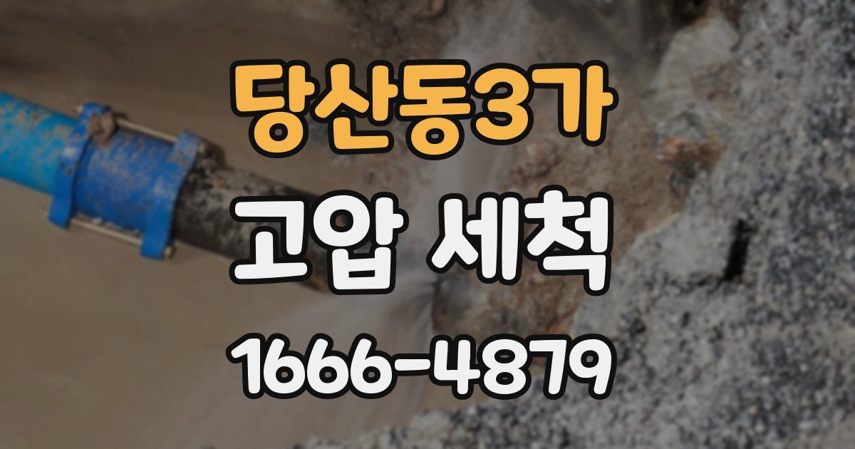 당산동3가 고압 세척
