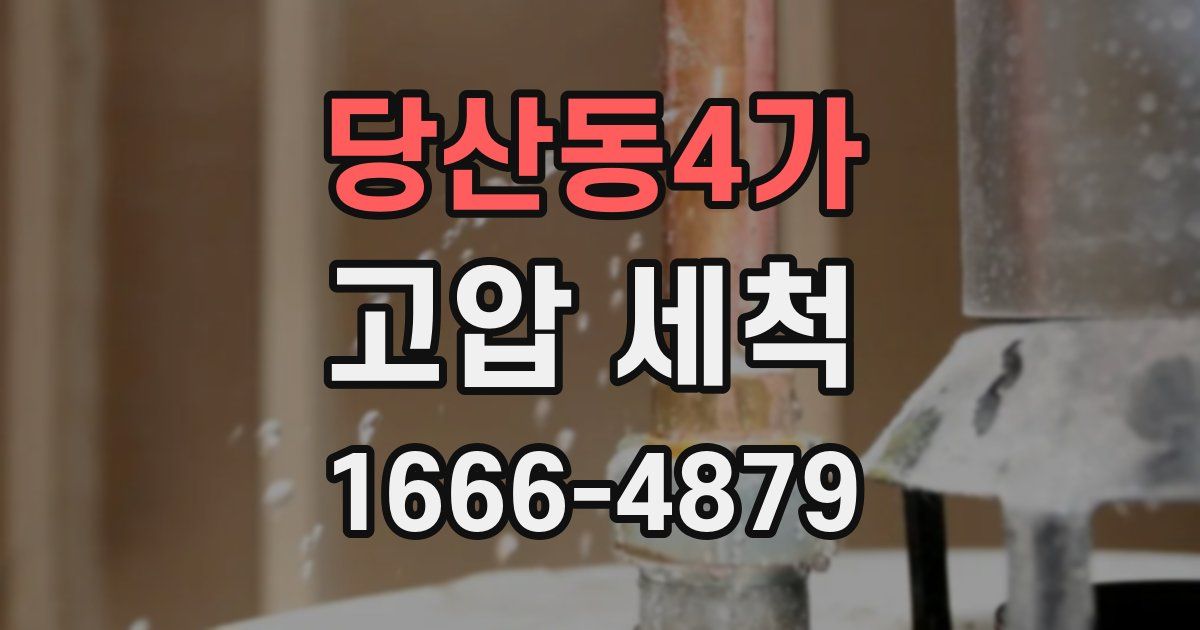 당산동4가 고압 세척