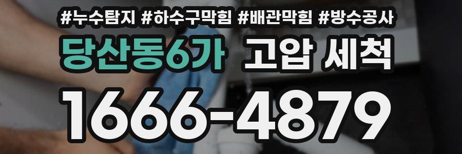 당산동6가 고압 세척
