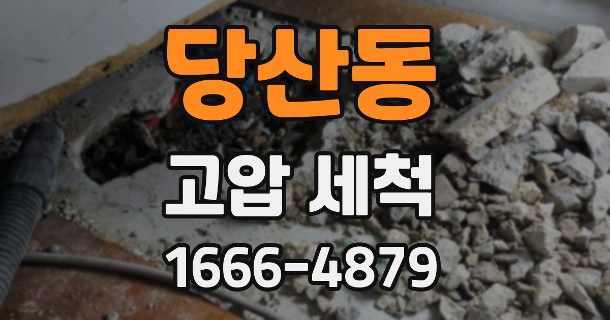 당산동 고압 세척
