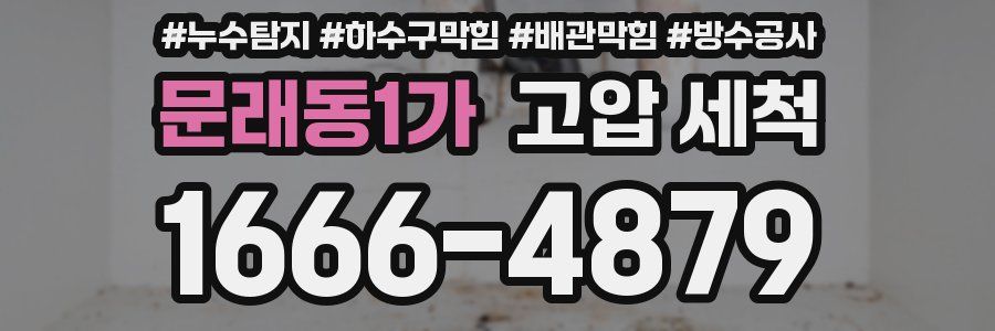 문래동1가 고압 세척