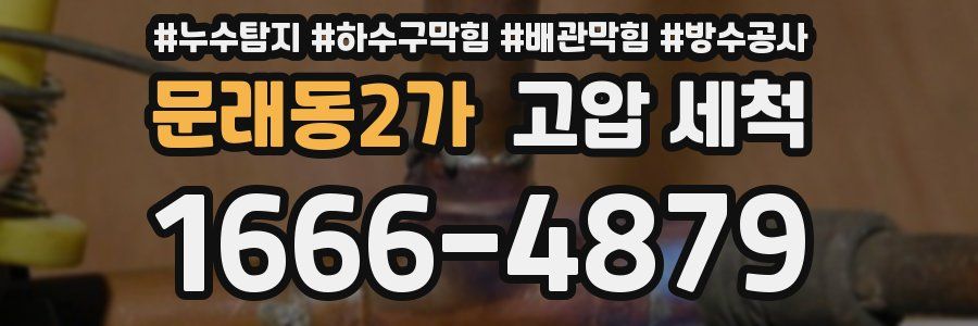 문래동2가 고압 세척