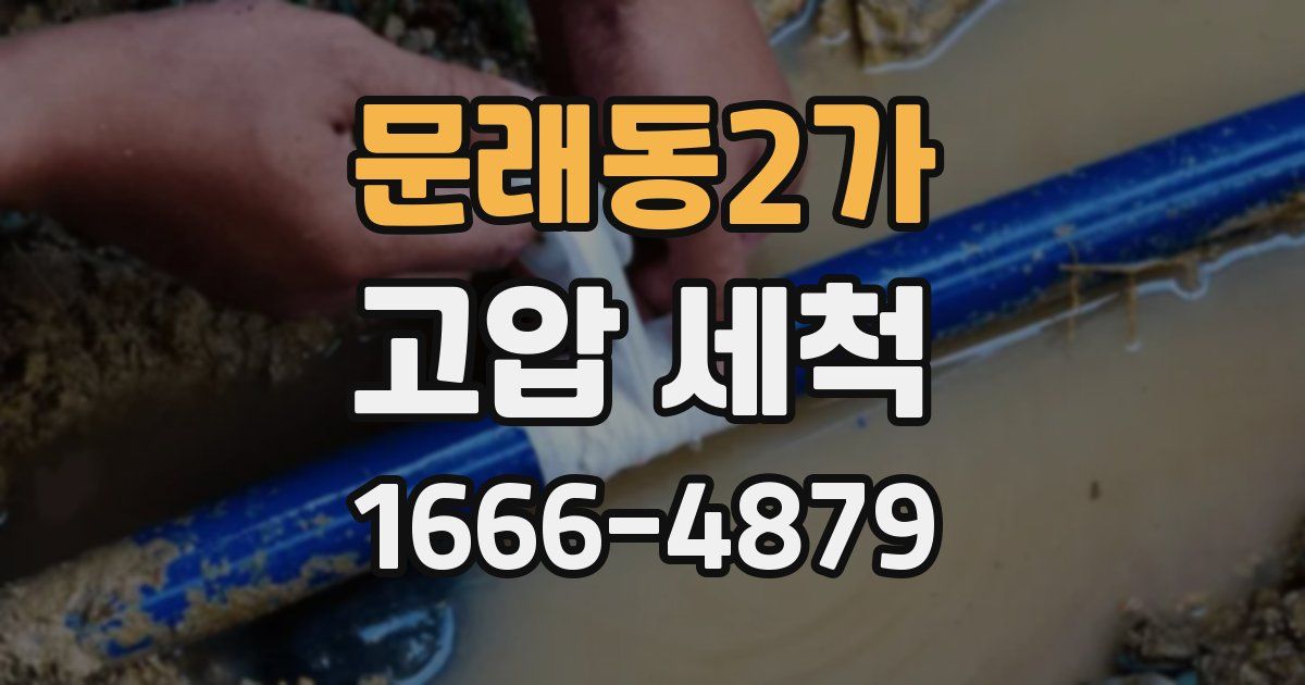문래동2가 고압 세척
