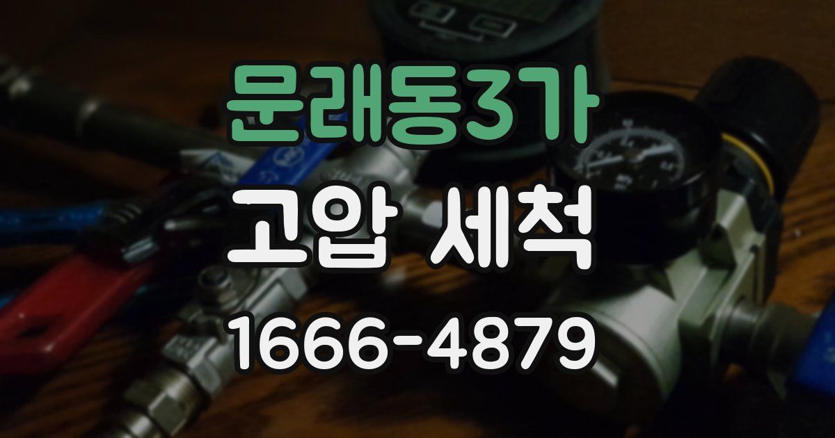 문래동3가 고압 세척