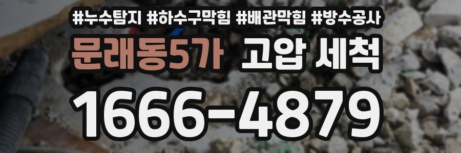 문래동5가 고압 세척
