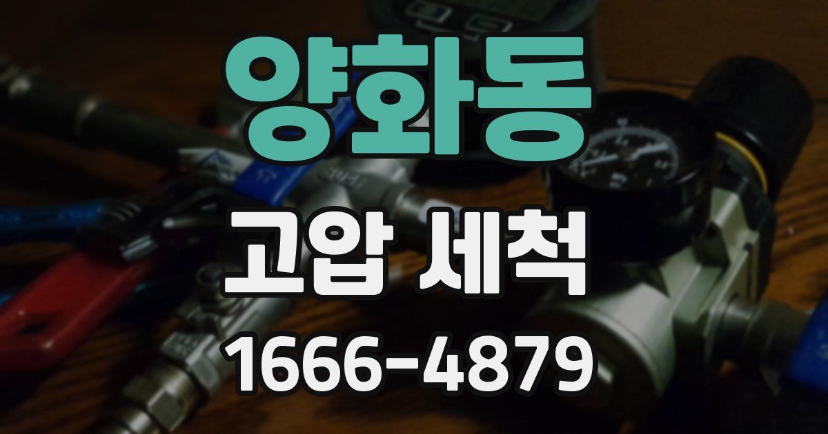 양화동 고압 세척