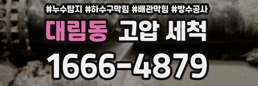 대림동 고압 세척