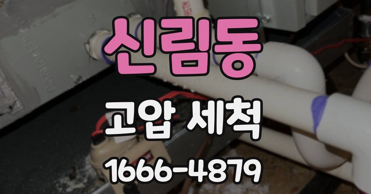 신림동 고압 세척