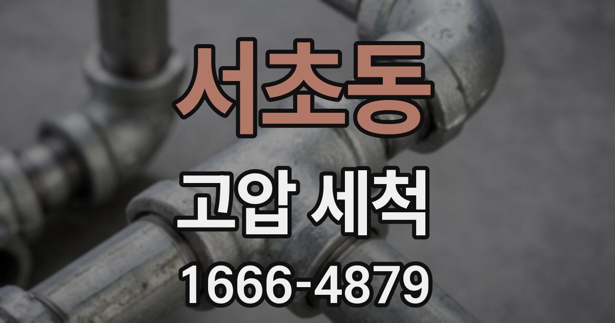 서초동 고압 세척