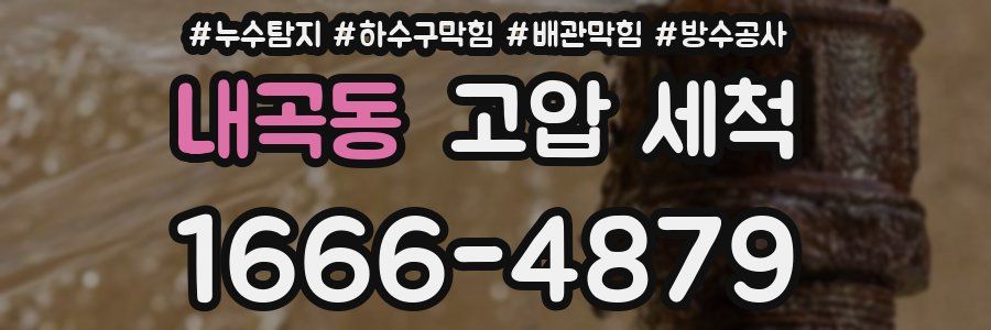 내곡동 고압 세척