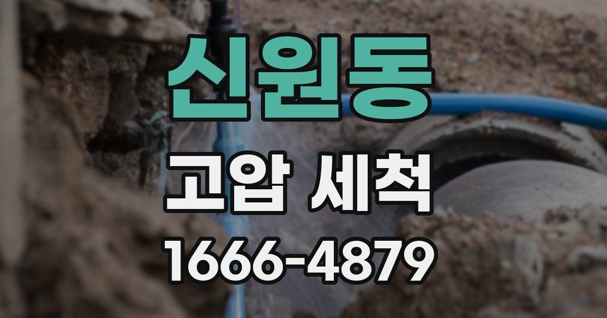 신원동 고압 세척