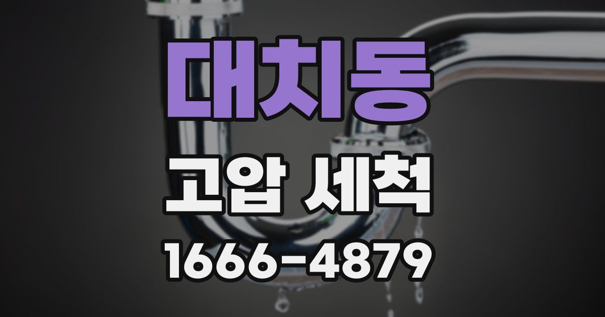 대치동 고압 세척