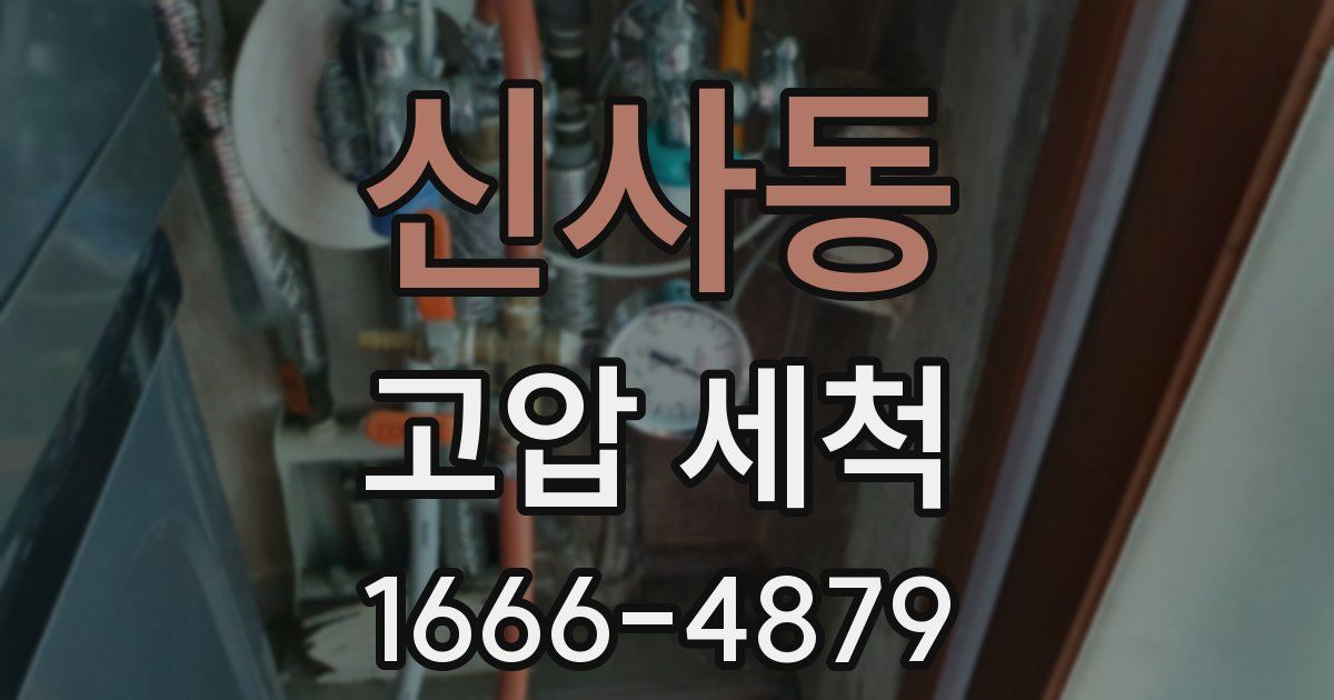 신사동 고압 세척