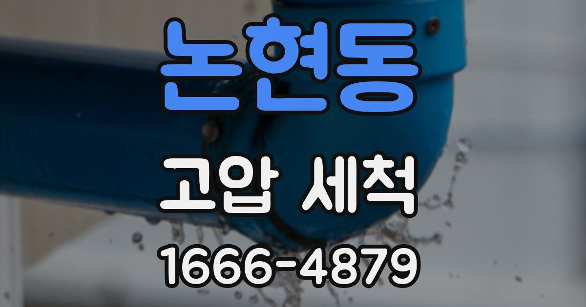 논현동 고압 세척