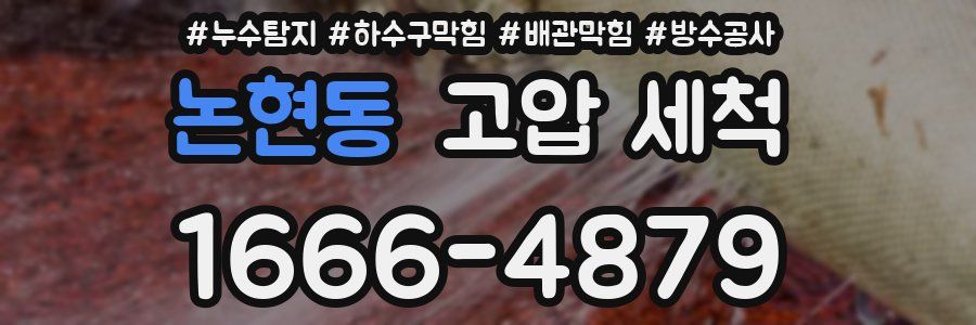 논현동 고압 세척