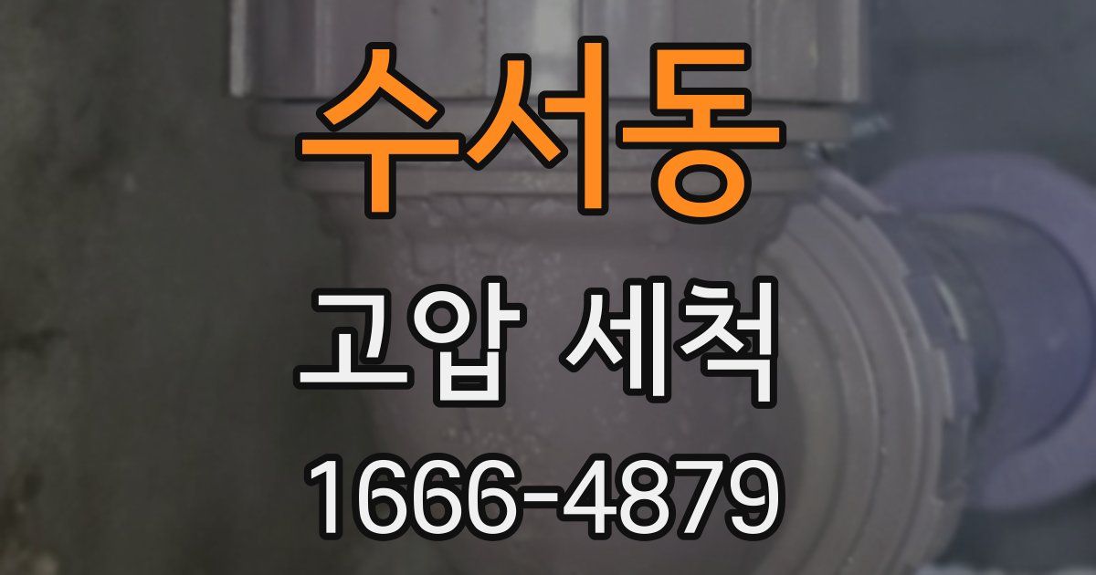 수서동 고압 세척