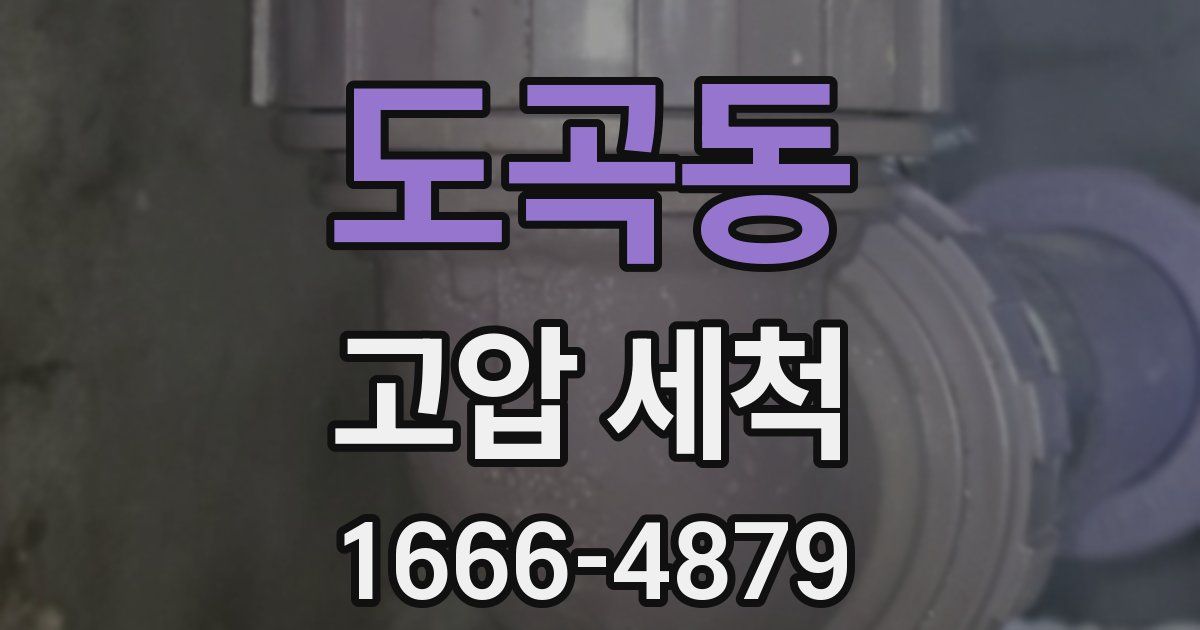 도곡동 고압 세척