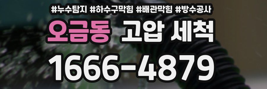 오금동 고압 세척