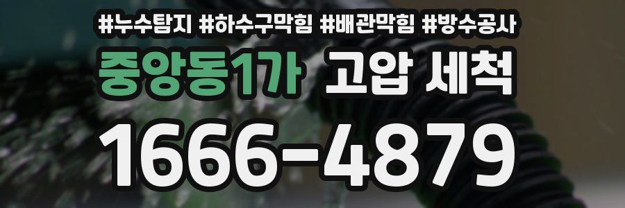 중앙동1가 고압 세척