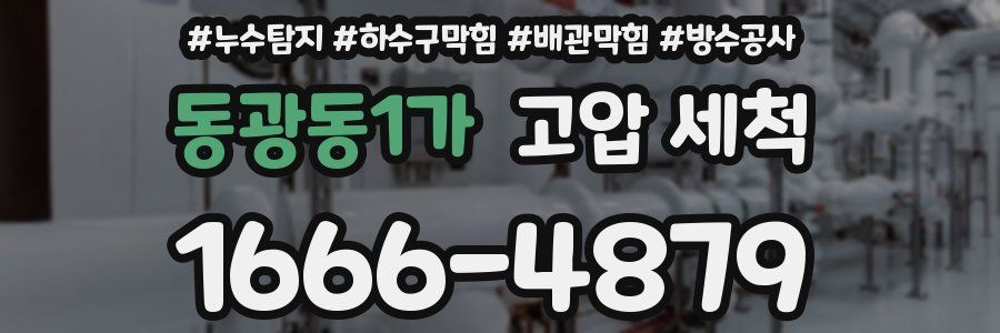 동광동1가 고압 세척