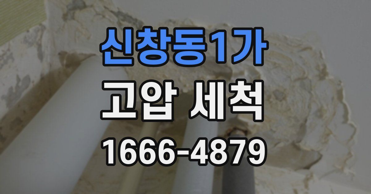 신창동1가 고압 세척