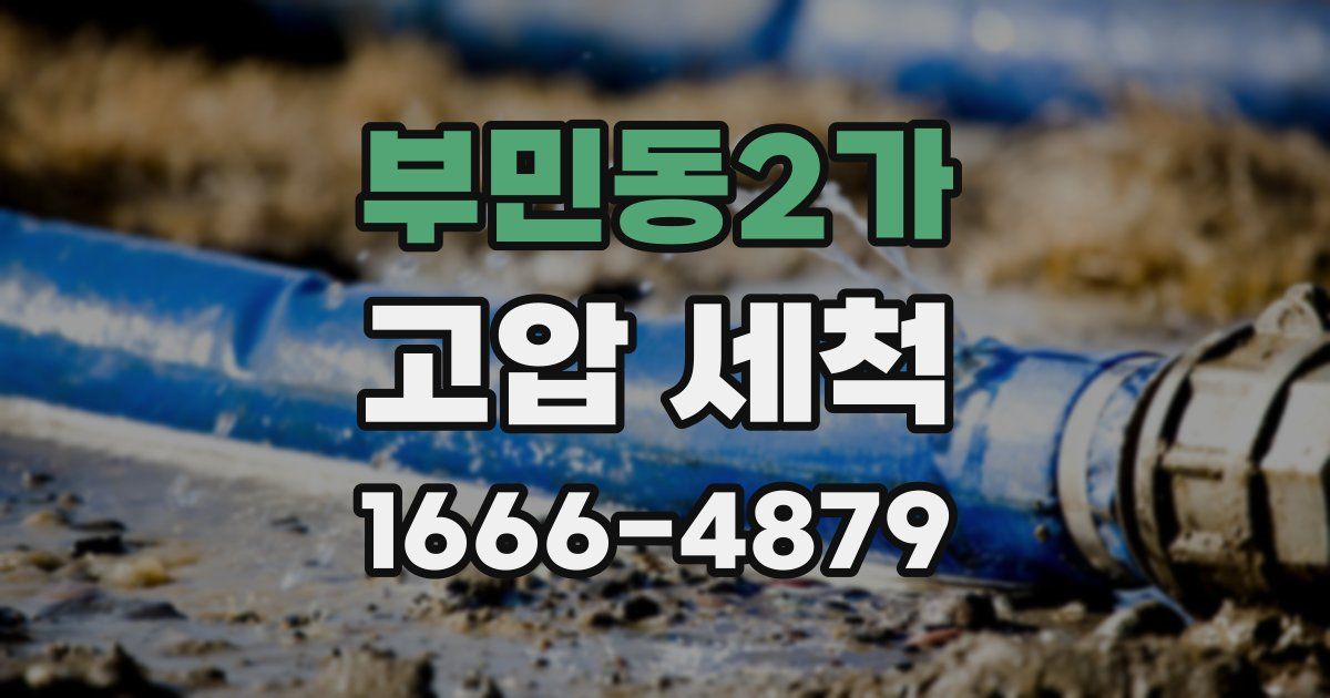 부민동2가 고압 세척