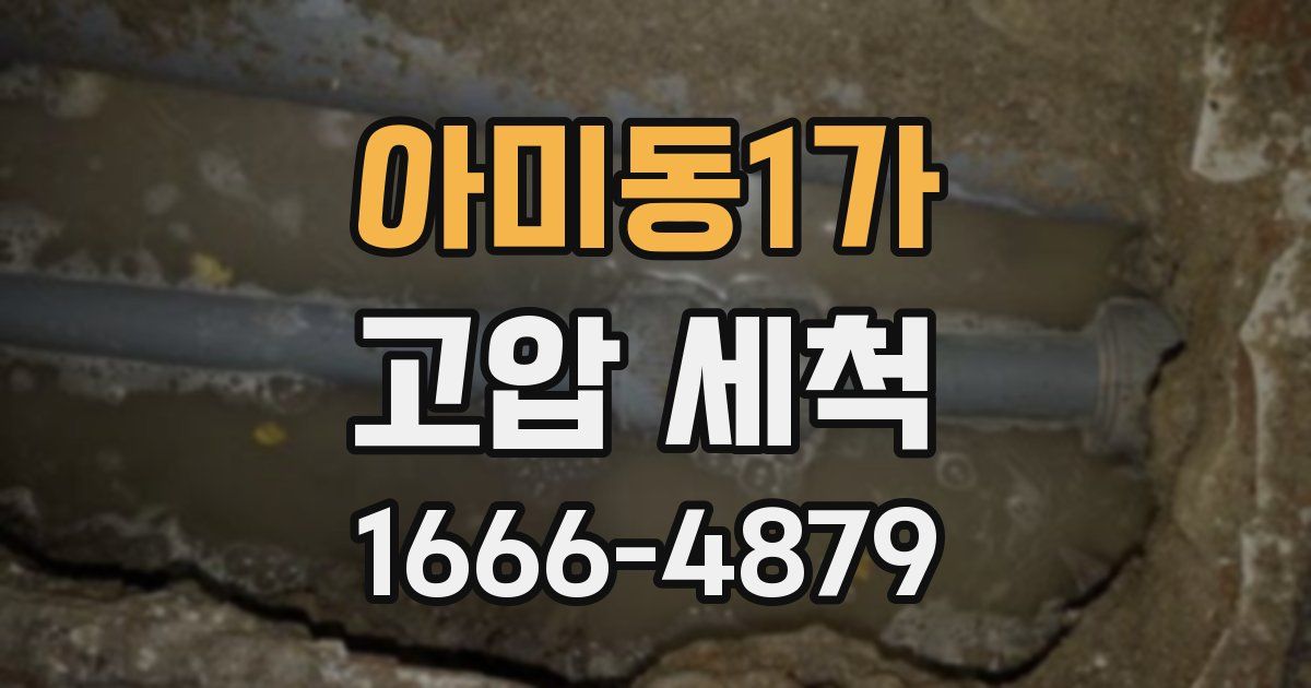 아미동1가 고압 세척
